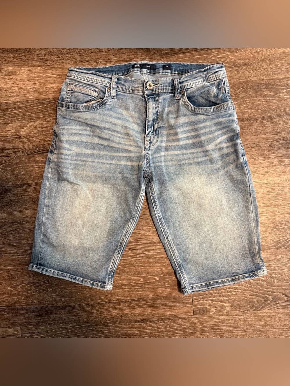 BKE Men's Light Wash Denim Jean Shorts